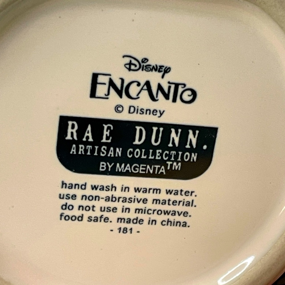 Rae Dunn x Disney x Pixar Encanto Ceramic Mug Featuring the 3 Madrigal Sisters - Picture 5 of 5